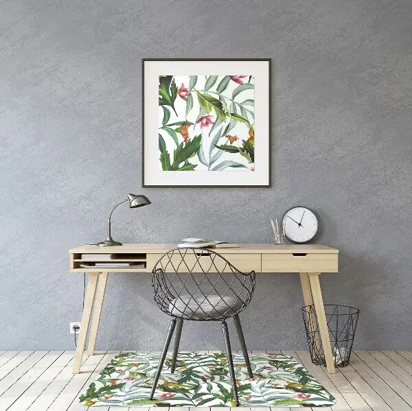 Podloga za pisarniški stol Tropical flora