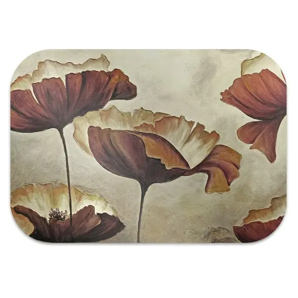 Podloga za pisarniški stol Painting large poppies