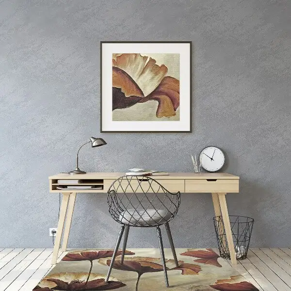 Podloga za pisarniški stol Painting large poppies