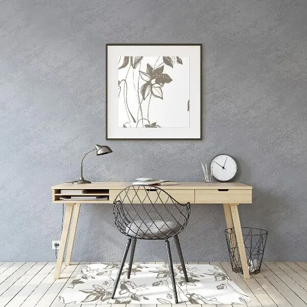 Podloga za pisalni stol Flower drawing