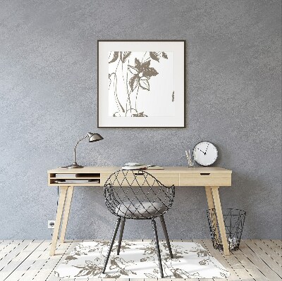 Podloga za pisalni stol Flower drawing
