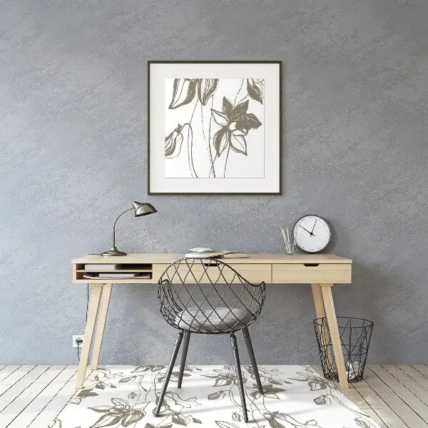 Podloga za pisalni stol Flower drawing