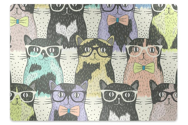 Podloga za stol Cats with glasses