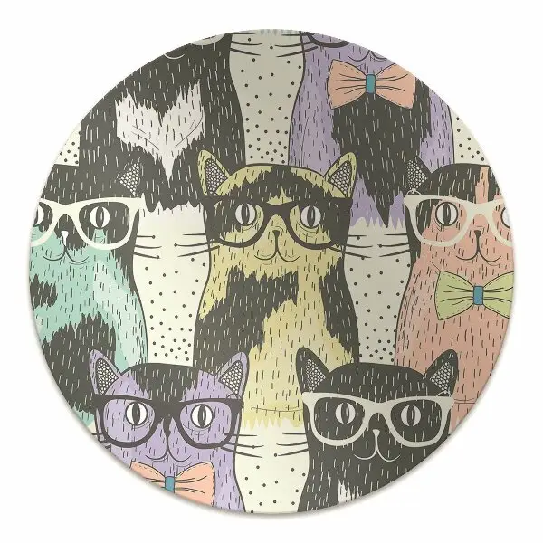 Podloga za stol Cats with glasses