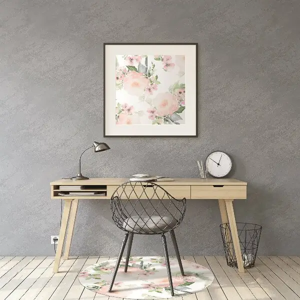 Podloga za pisarniški stol Pastel flowers