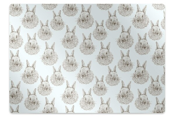 Podloga za stol Sketched rabbits