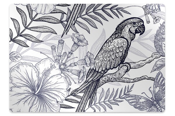 Podloga za stol Sketched parrot