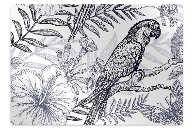 Podloga za stol Sketched parrot