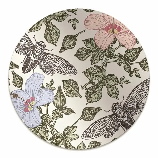 Podloga za stol Butterflies among flowers