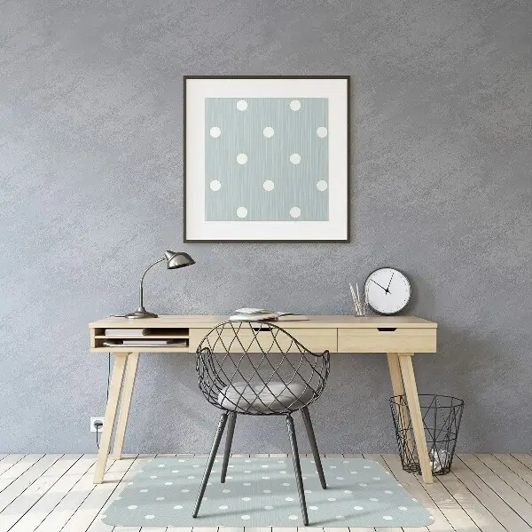 Podloga za zaščito tal White polka dots