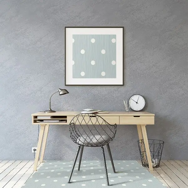 Podloga za zaščito tal White polka dots