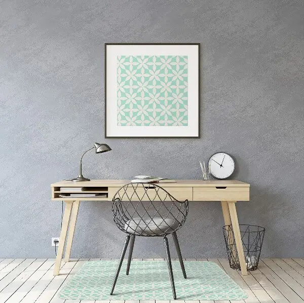 Podloga za stol White and blue pattern