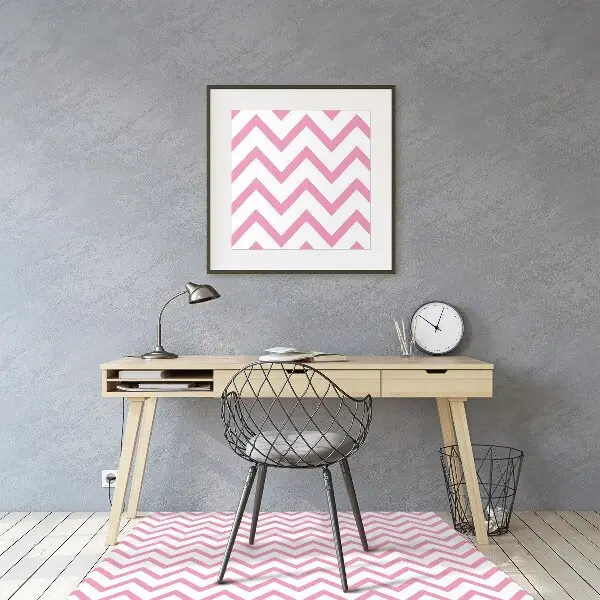 Podloga za stol Pink zigzags