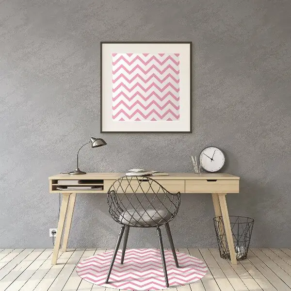 Podloga za stol Pink zigzags