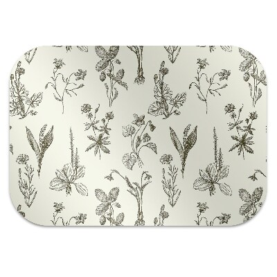 Podloga za pisalni stol Sketched flowers