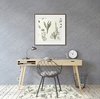 Podloga za pisalni stol Sketched flowers