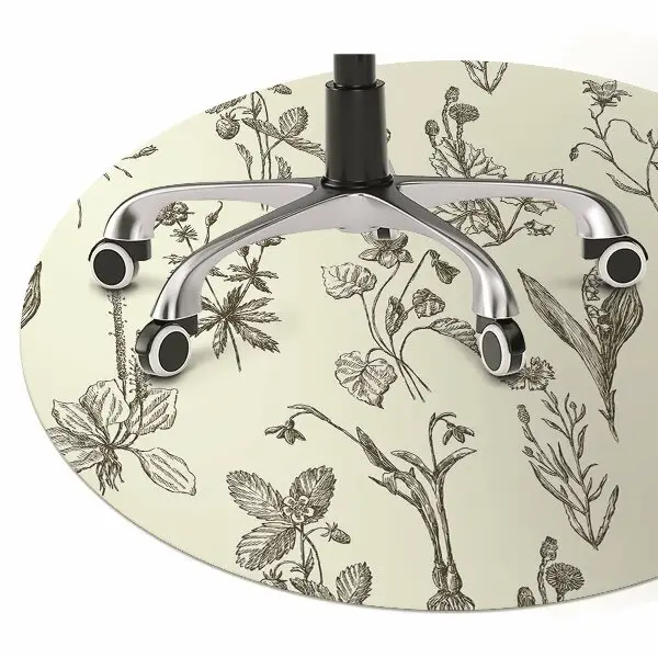 Podloga za pisalni stol Sketched flowers