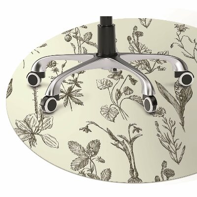 Podloga za pisalni stol Sketched flowers