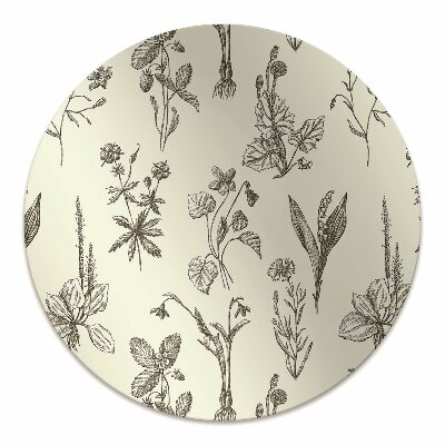Podloga za pisalni stol Sketched flowers