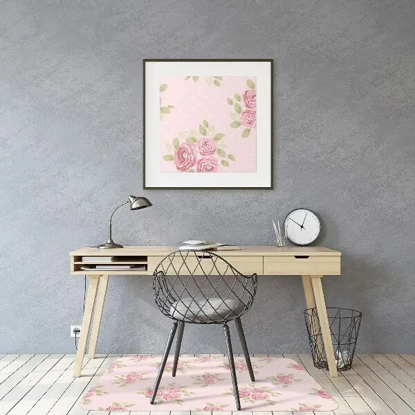 Podloga za zaščito tal Pink bouquet