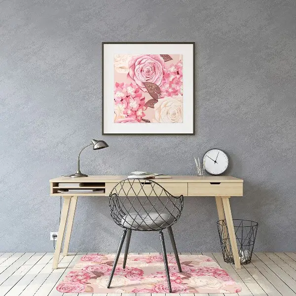 Podloga za stol Roses and hydrangeas
