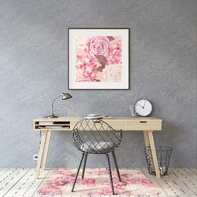Podloga za stol Roses and hydrangeas
