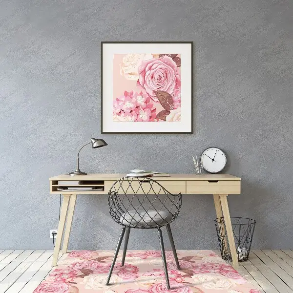 Podloga za stol Roses and hydrangeas