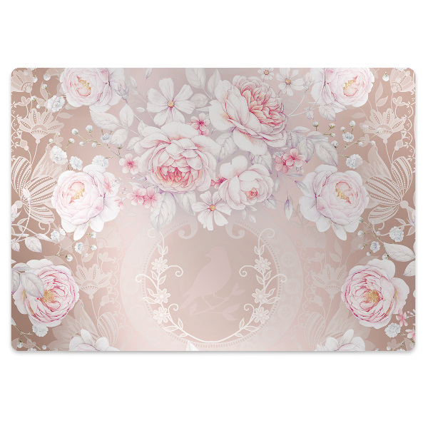 Podloga za stol White roses