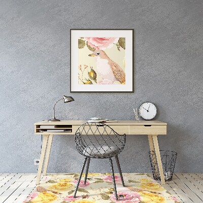 Podloga za stol Birds and roses