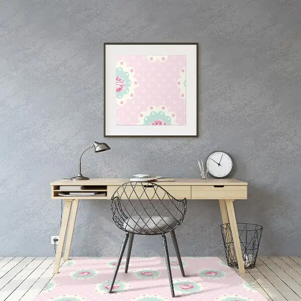 Podloga za stol Roses and dots