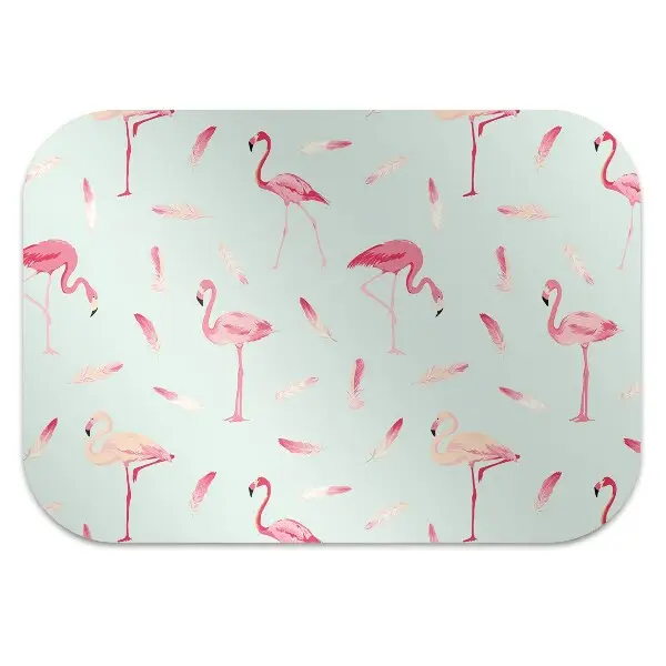 Podloga za zaščito tal Flamingos and feathers