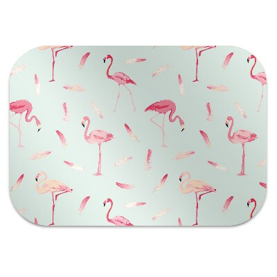 Podloga za zaščito tal Flamingos and feathers