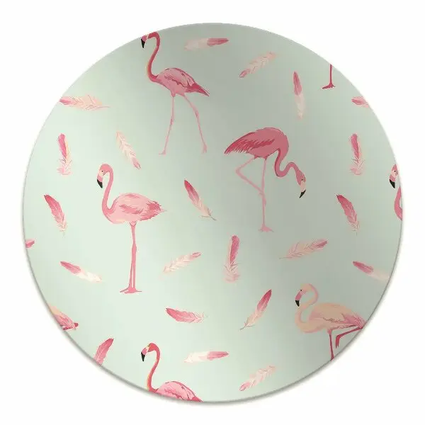 Podloga za zaščito tal Flamingos and feathers