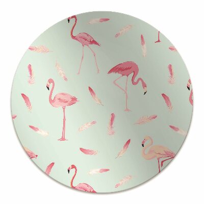 Podloga za zaščito tal Flamingos and feathers