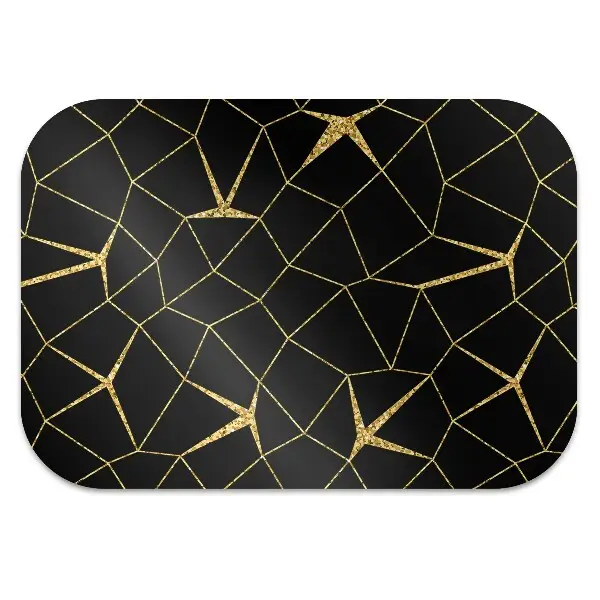 Podloga za zaščito tal Gold and black mosaic