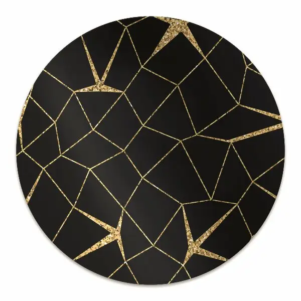 Podloga za zaščito tal Gold and black mosaic
