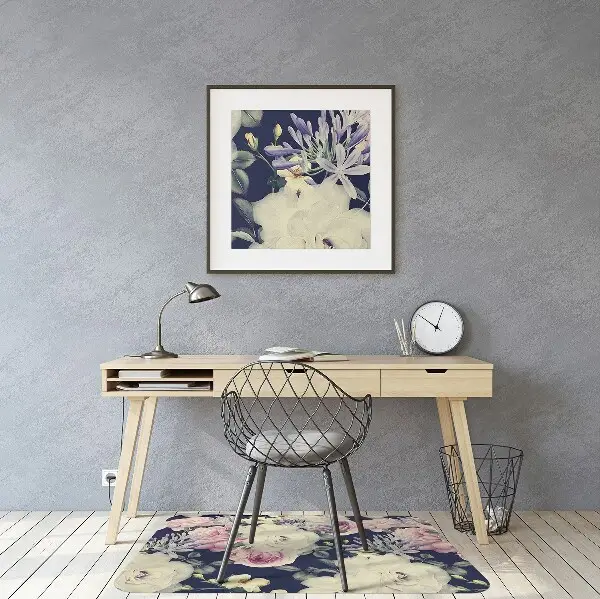 Podloga za stol White vintage roses