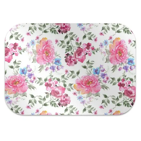 Zaščitna podloga za stol Pink flowers