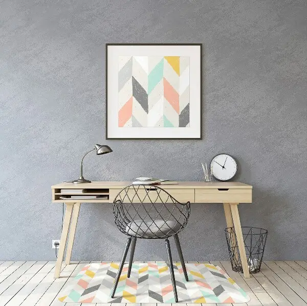 Podloga za pisarniški stol Pastel herringbone