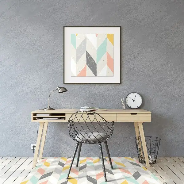Podloga za pisarniški stol Pastel herringbone