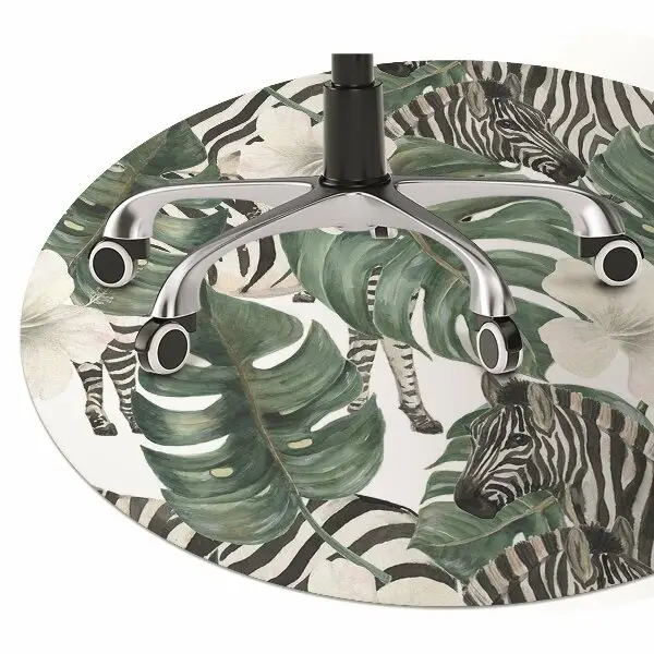 Podloga za stol Zebras in the leaves