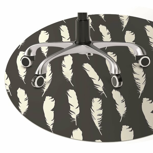Podloga za stol White feathers