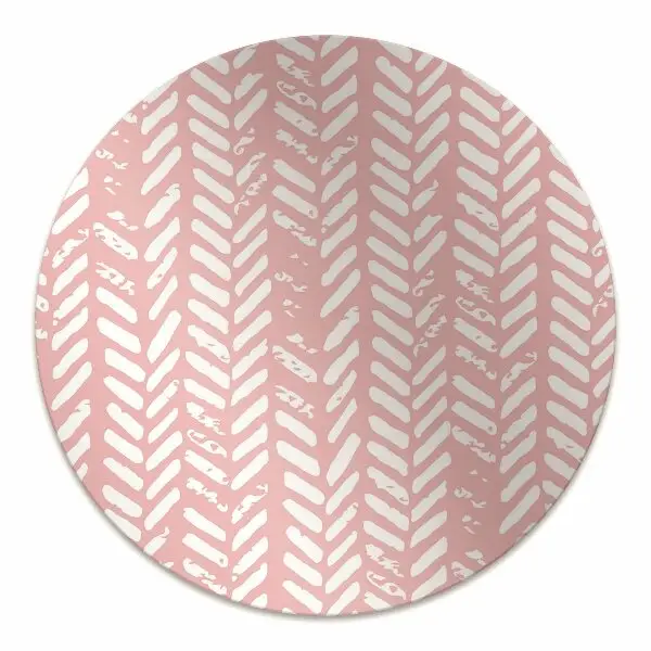 Podloga za pisarniški stol Pink herringbone