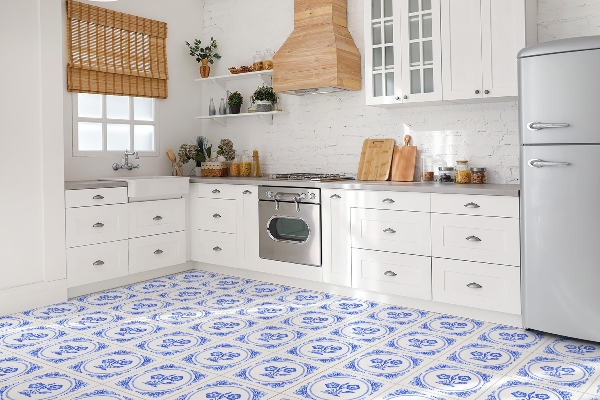 PVC ploščice Azulejos cvet