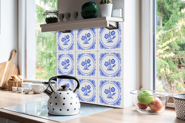 PVC ploščice Azulejos cvet