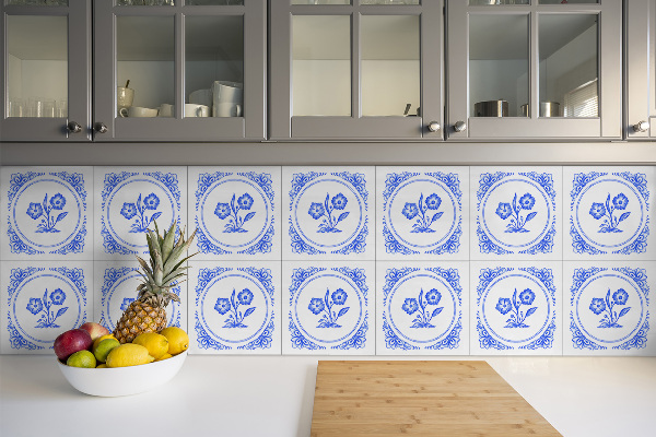PVC ploščice Azulejos cvet