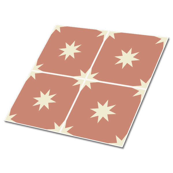 Samolepilne pvc ploščice Zvezde na kvadratu