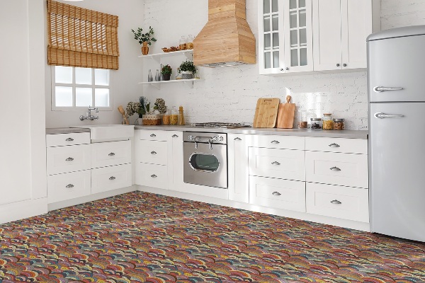 Vinilne ploščice Patchwork valovi