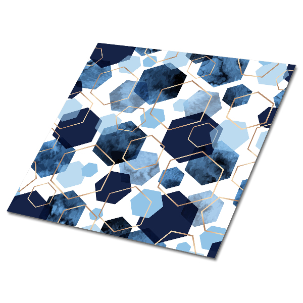 Vinilne ploščice Geometrijska modra abstrakcija