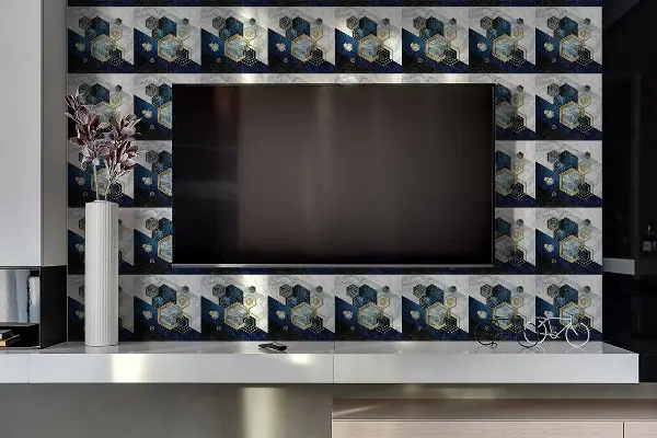 PVC plošča Abstrakcija šesterokotnikov